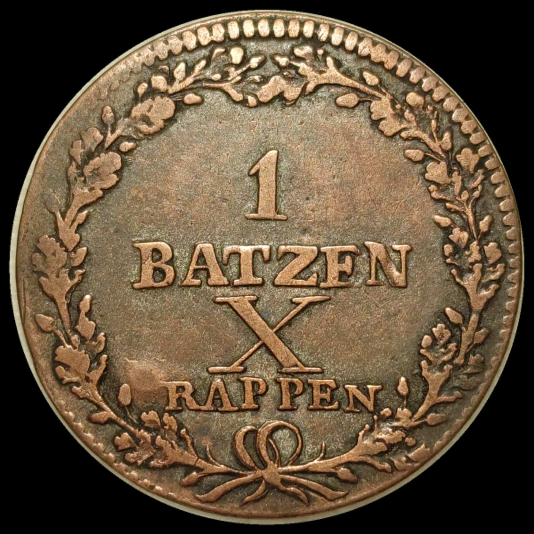 1-Batzen-/-X-10-Rappen---1810---Canton-Lucern---Switzerland